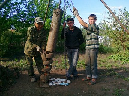 Почистване на лопатките от почва