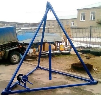 Триножник за сондиране с желонка