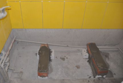 Abstand zwischen den Stützstützen
