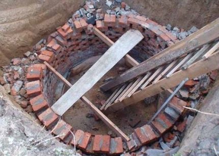 Филтрационен кладенец от тухли