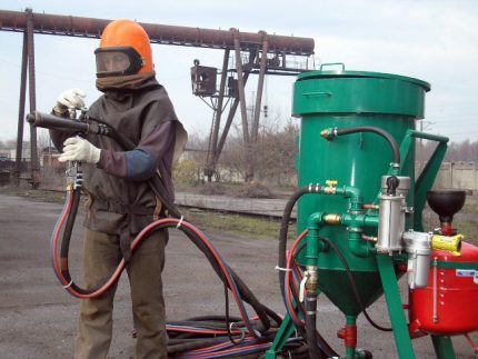 Пясъкоструйна обработка на пръстена