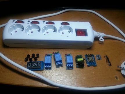 Block intelligenter Steckdosen