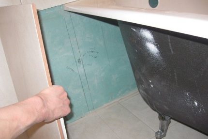 Markierung für die Verkleidung