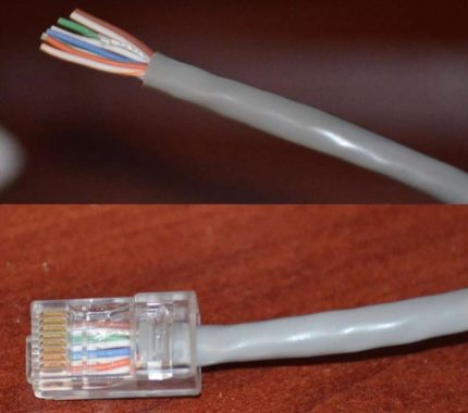 Конфигурация на конектор RJ-45