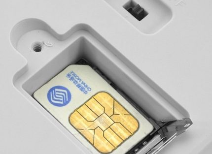 Място за поставяне на SIM карта
