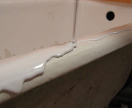 Dicke der Acrylschicht