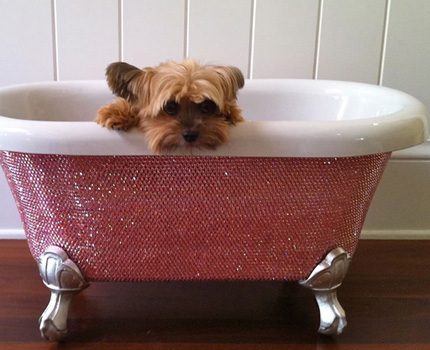 Kleine Acrylbadewanne