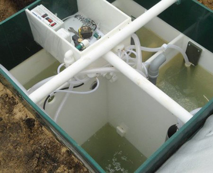 Befüllung der Station mit Wasser