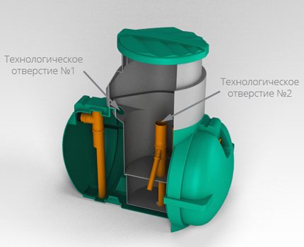 Прост съд за събиране на отпадъчни води