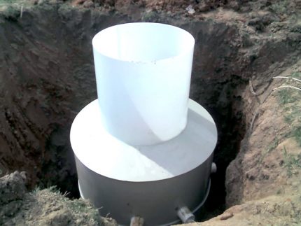 Installation der Kläranlage