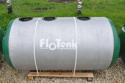 Gehäuse der Klärgrube Flotenk