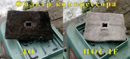 Vorrichtung zur Feinfiltration der Abwässer Kompressordichtungen