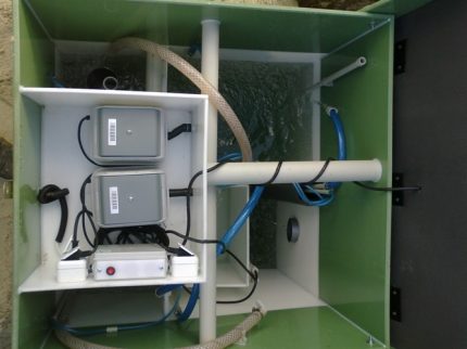 Technische Ausstattung der Kläranlage Eko-Grand AirLift-Pumpen der Kläranlage Eko-Grand
