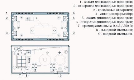 Схема, предоставена от производителя