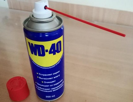 Смяна на картриджа в смесителя с помощта на WD-40 Автомобилна течност WD-40