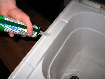 Reparatur eines Acrylprodukts