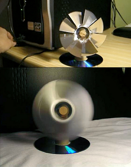 Ventilator aus CDs