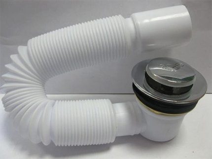 Система Click-clack в сифона за душ