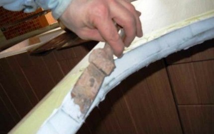 Уплътняване на срезовете на плота