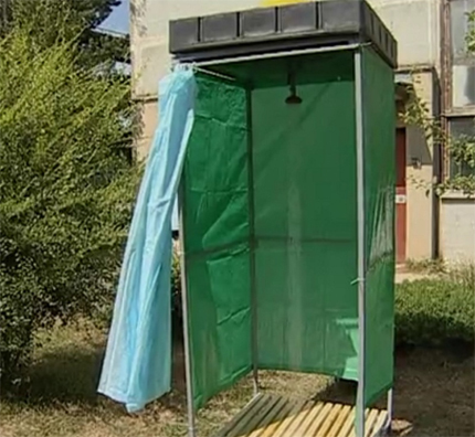 Плосък резервоар за лятна душева кабина