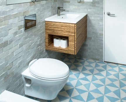 Hänge-WC im Innenraum