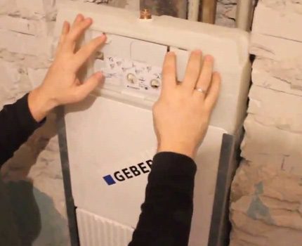 Für die Reparatur muss die Wand nicht aufgebrochen werden