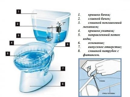 Конструкция на монолитния унитаз. Монолитните резервоари имат особена конструкция.