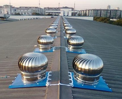Turbodeflectoare pentru ventilarea sistemului de sub acoperiș Deflector pentru ventilarea încăperilor mari