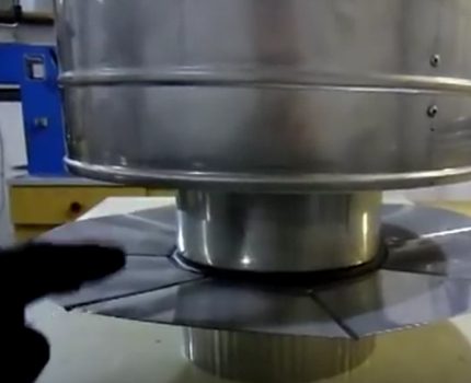 Метална пола на искрогасителя