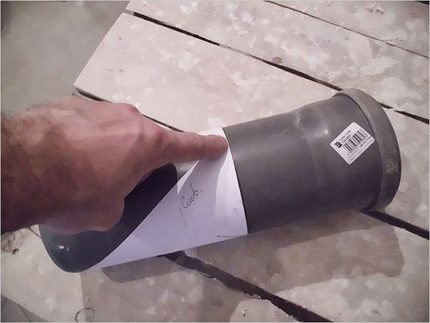 Рязане на тръби под ъгъл по калеп