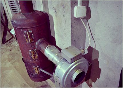 Anschluss des Ventilators