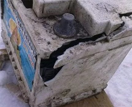 Druckentlastung einer Batterie