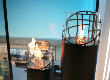Вариант на декор на биокамина