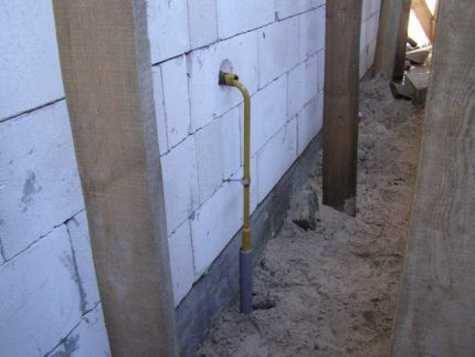 Въвеждане на газова тръба в къща
