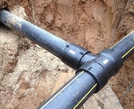 Подземен газопровод от полиетиленови тръби