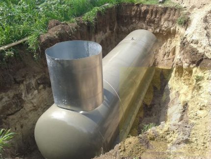 Газхолдер в изкоп