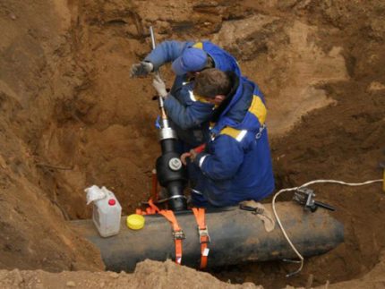 Свързване към магистралния газопровод