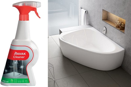 Специално за акрилни вани разработени състави Ravak Cleaner