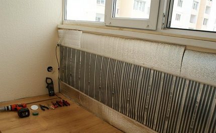 Infrarot-Heizgeräte an der Wand