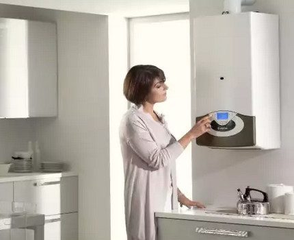 Двуконтурен котел в интериора на кухнята