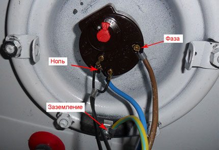 Conexiunea electrică a cazanului