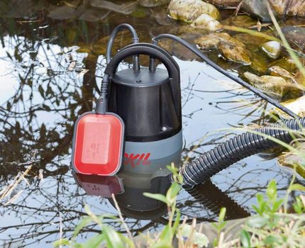 Tauchpumpe mit Schwimmerschalter