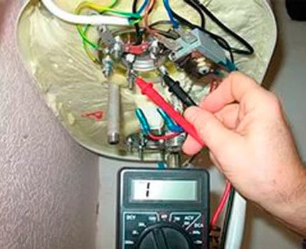 Die Funktionsfähigkeit des Heizelements kann zu Hause überprüft werden Überprüfung des Boilers
