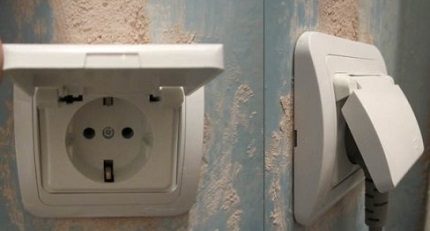 Steckdose im Badezimmer