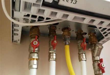Свързване с газов гъвкав маркуч