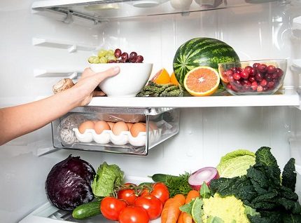Съхранение на продукти в мини хладилник