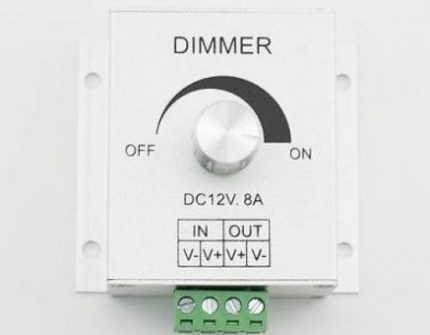 Drehdimmer mit Griff