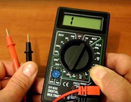 Multimeter zur Diagnose der Maschine