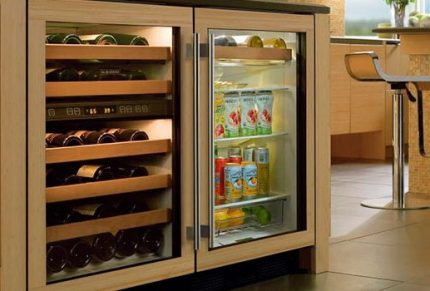 Aufbewahrung von Lebensmitteln im Weinschrank