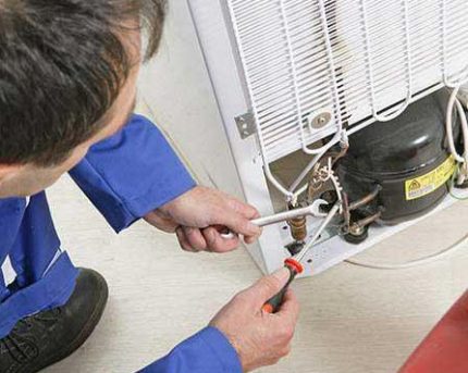Reparatur des Kompressors